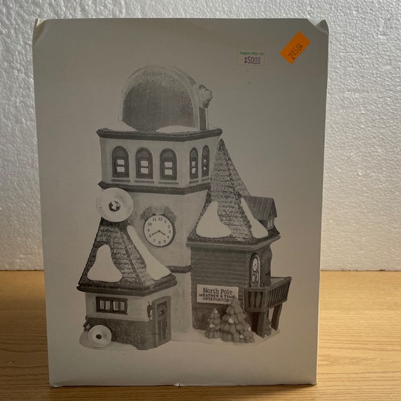 Department 56 Weather & Time Observatory Christmas Village North Pole Series - Picture 12 of 15